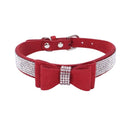 "Watch Me Shine" Rhinestone Soft Leather Collar