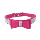 "Watch Me Shine" Rhinestone Soft Leather Collar