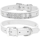 Bling Rhinestone Puppy Personalized Dog Collar