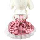 Princess Bowknot Prim Plaid Dress