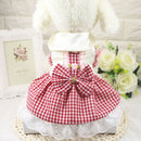 Princess Bowknot Prim Plaid Dress