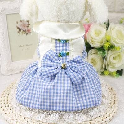 Princess Bowknot Prim Plaid Dress