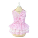 Princess Bowknot Prim Plaid Dress