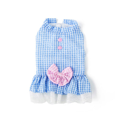 Princess Bowknot Prim Plaid Dress