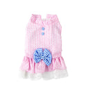 Princess Bowknot Prim Plaid Dress